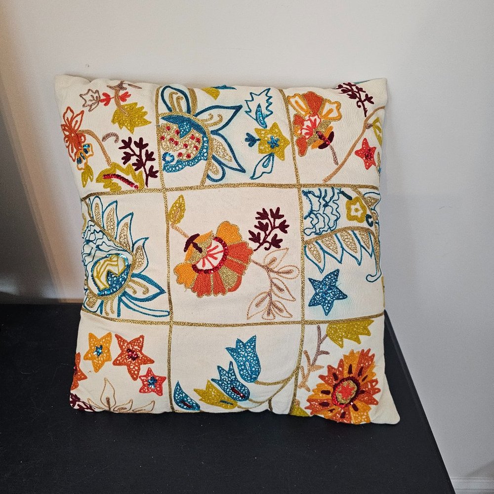 Accent Pillow Pier One Pier 1 Imports Boho Bohemian Zipper Enclosure